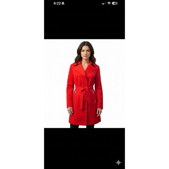 Michael Kors Trench Coat jacket Size M - Picture 2 of 12